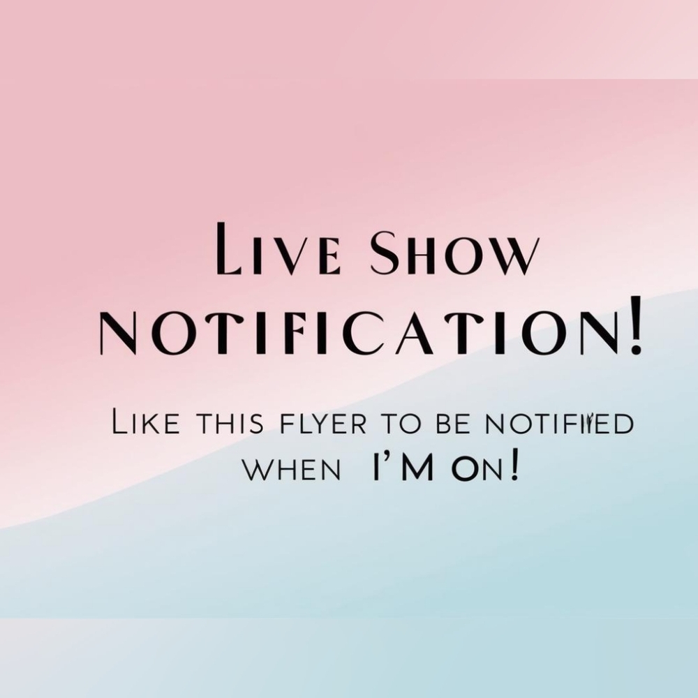 Live Show Notification Flyer